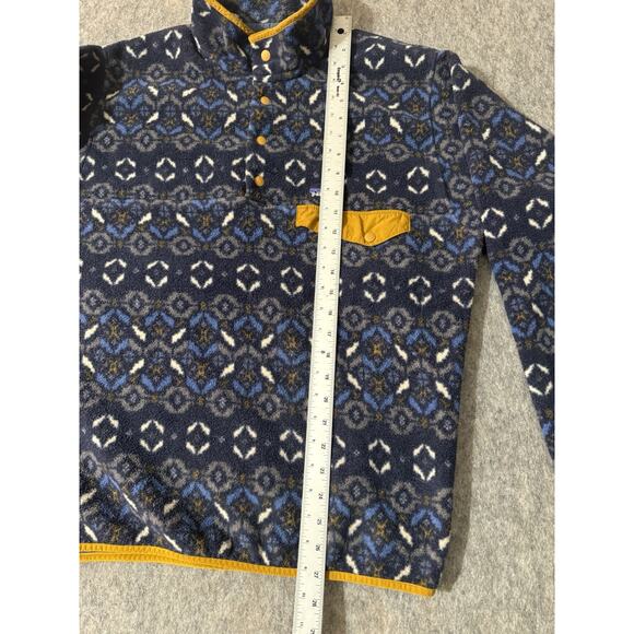 Patagonia Synchilla Snap-T Mens Tundra Cluster Fleece Sweater Sz Medium - Picture 4 of 5